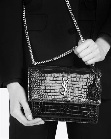 sunset bag ysl sale|YSL sunset bag crocodile.